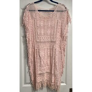 Simply Couture Crochet Lace Pullover‎ Top Fairy Cottagecore Pullover Festival XL
